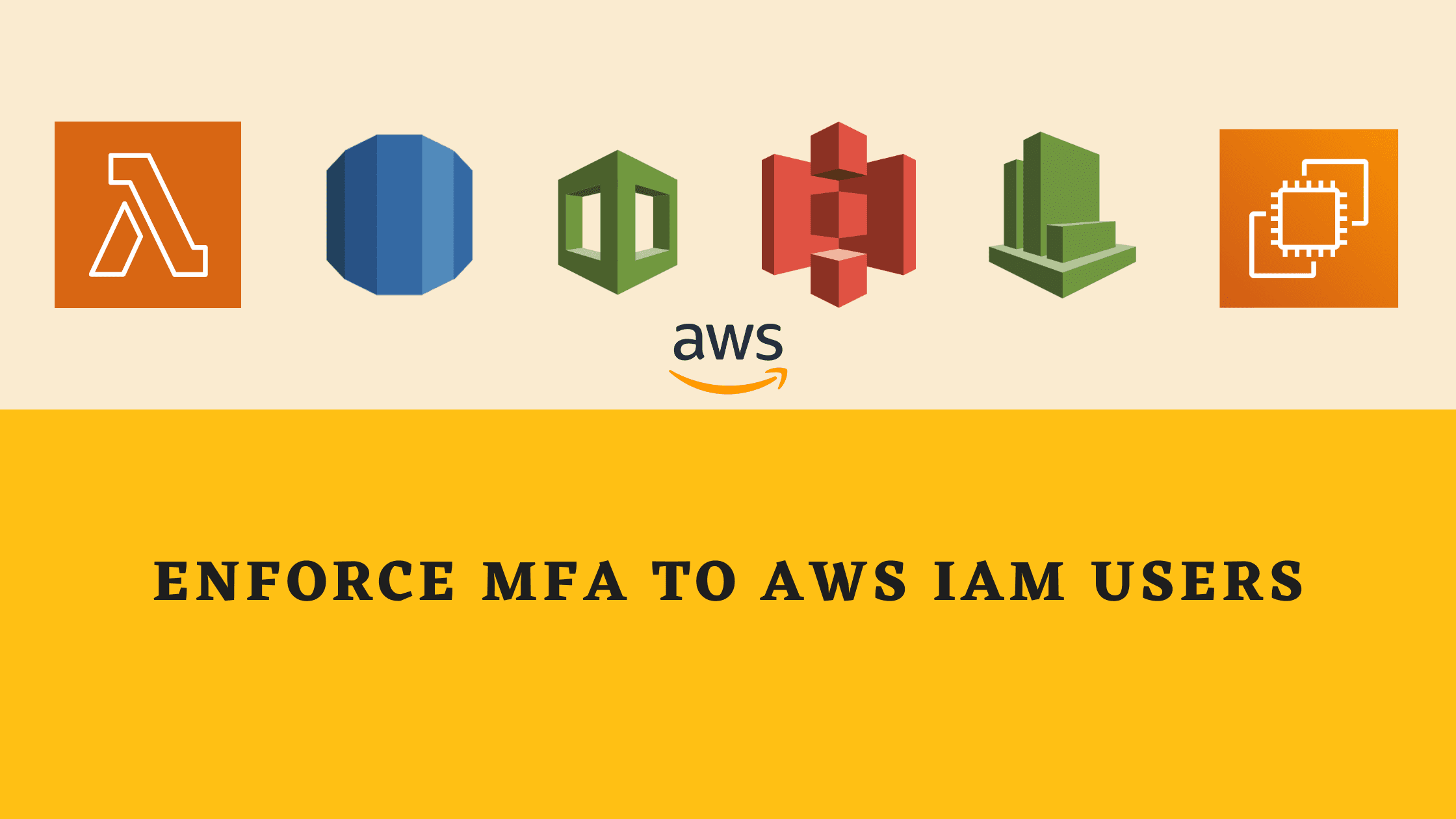 Enforce MFA to AWS IAM users