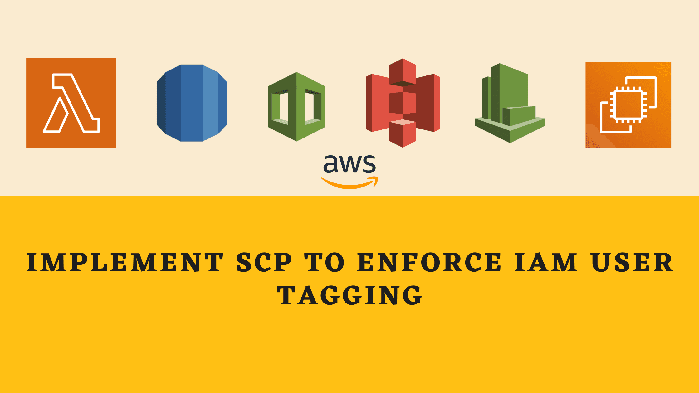 Implement SCP to enforce IAM user tagging